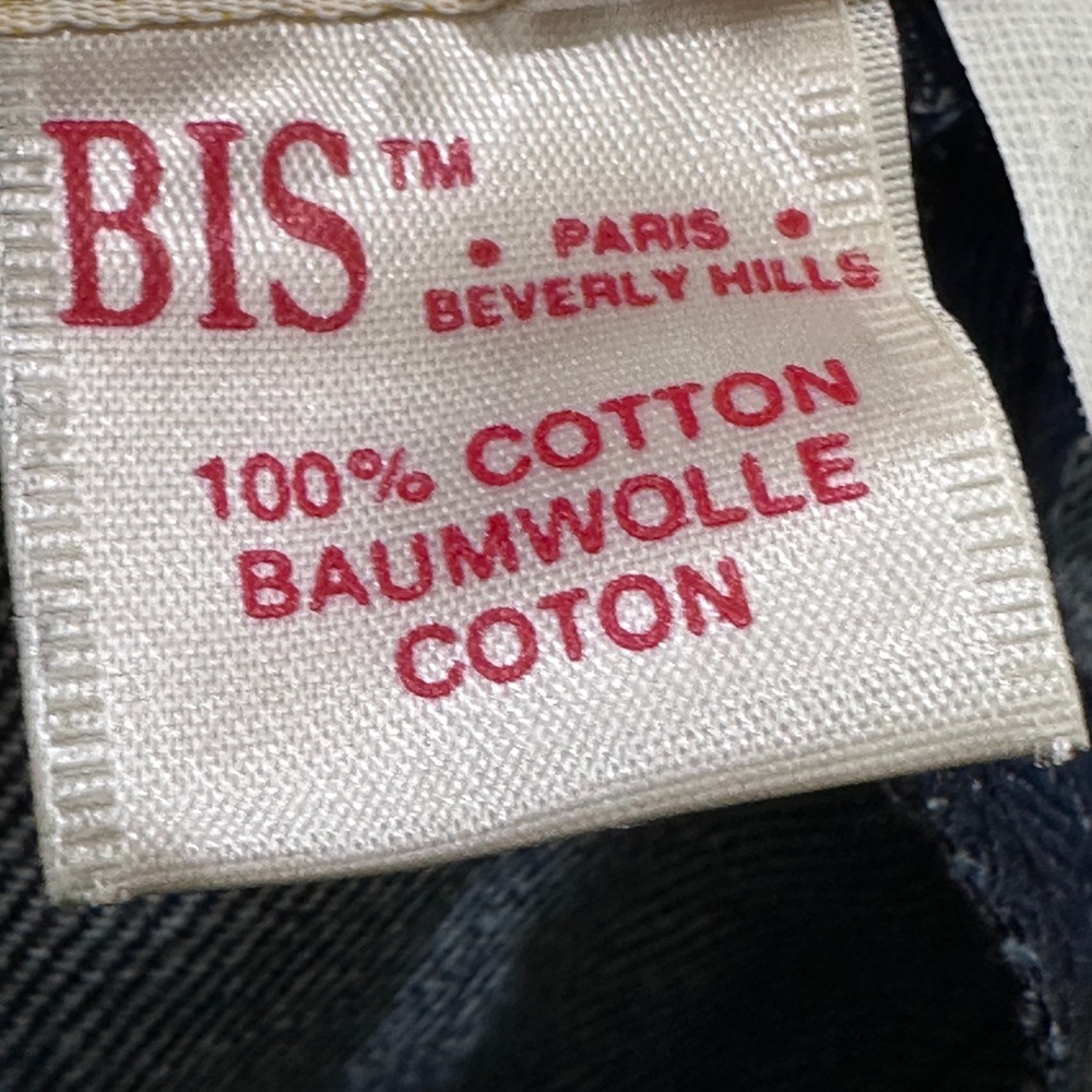 Vintage BIS by Gene Ewing Paris Beverly Hills High Waist Pleated Denim Trousers - Picture 7 of 9